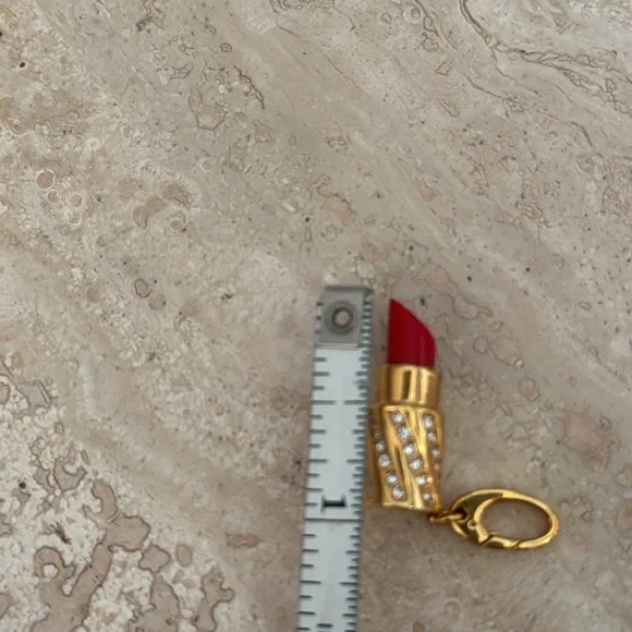 Spartina 449 Jewelry Gold Lipstick Charm - Picture 5 of 9